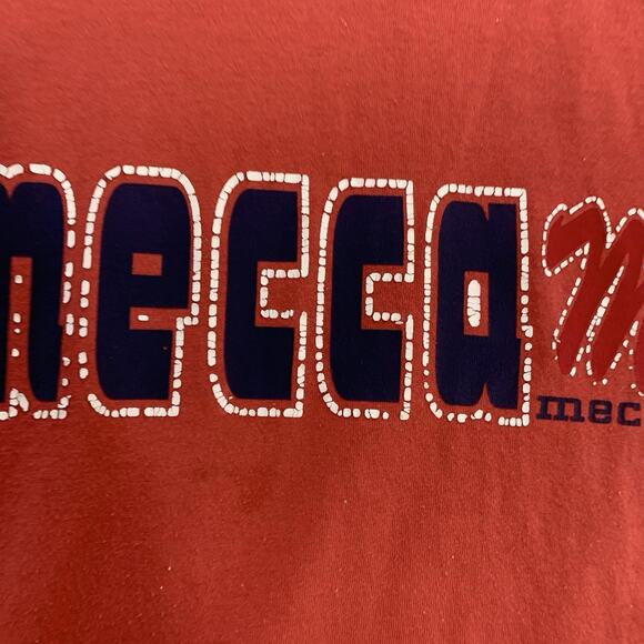 Vintage Y2K Mecca T-Shirt Mens XL Short Sleeve Single Stitch Hip Hop Skater Tee - Picture 2 of 8